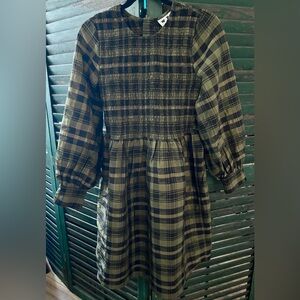 WRAY Lana Dress in Green Weave NEW size M